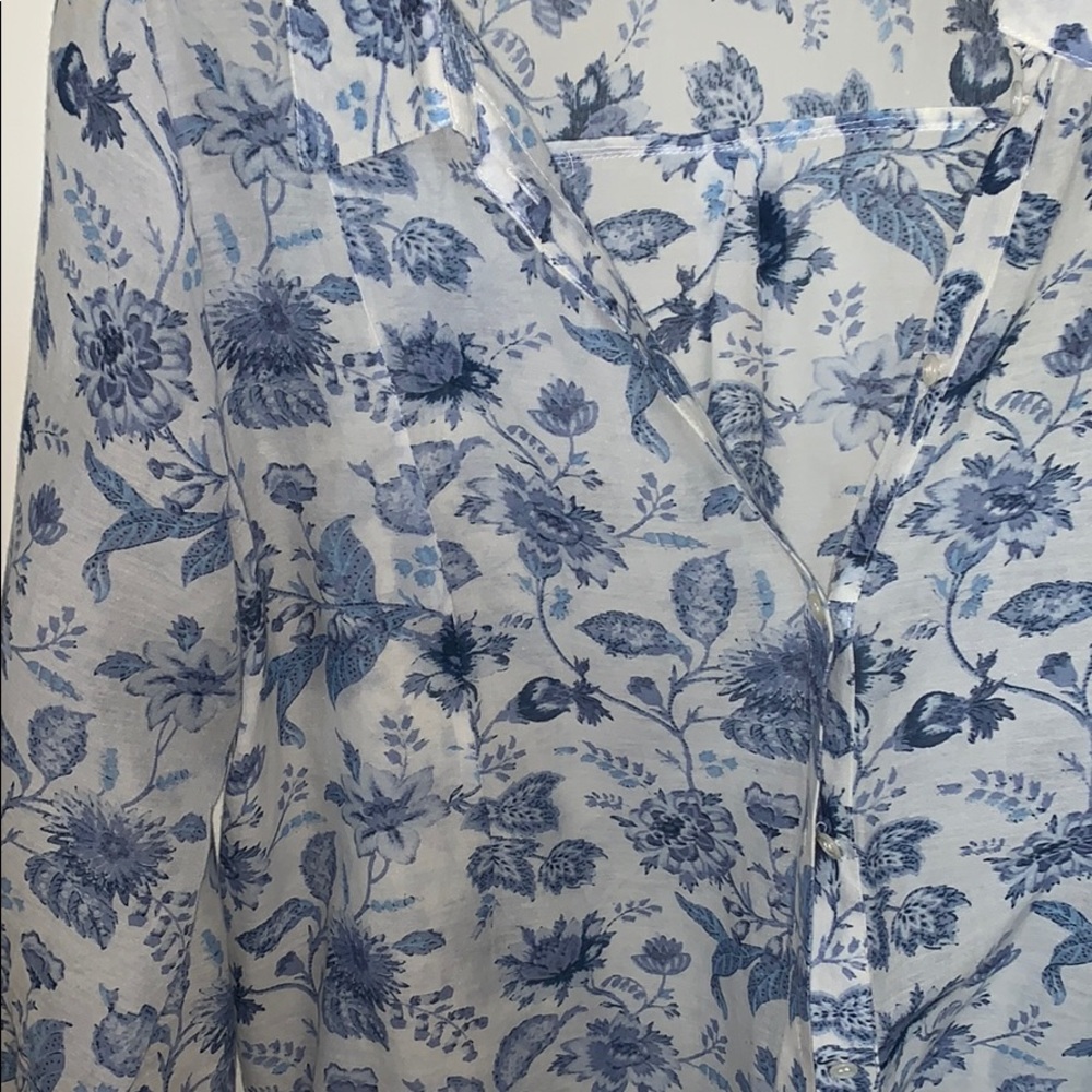 blue button down - Picture 4 of 4